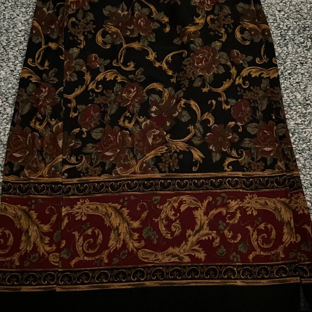 Vintage Floral Maxi Skirt by First Option size 8